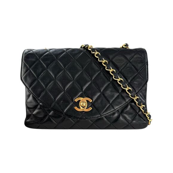 CHANEL Handbags - Chanel Vintage Round Flap Matelasse Shoulder Bag